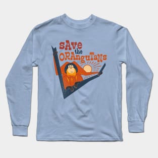 Save the Orangutans - Wildlife Conservation Long Sleeve T-Shirt